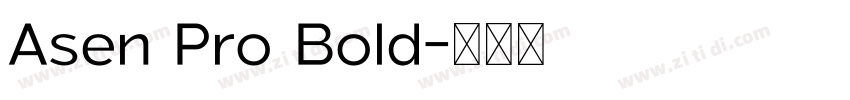 Asen Pro Bold字体转换
